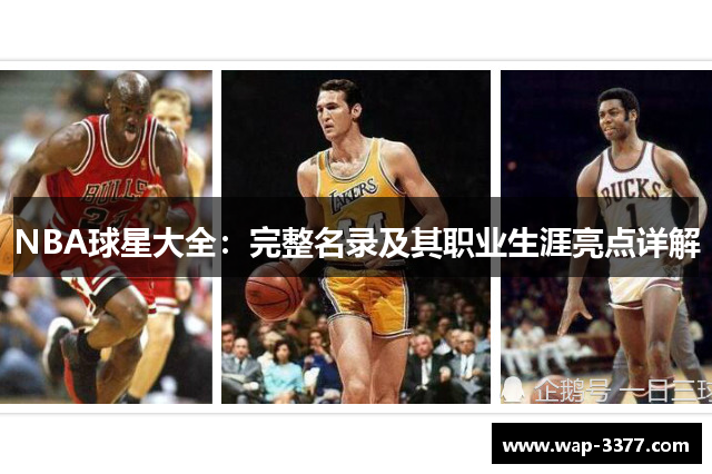 NBA球星大全：完整名录及其职业生涯亮点详解